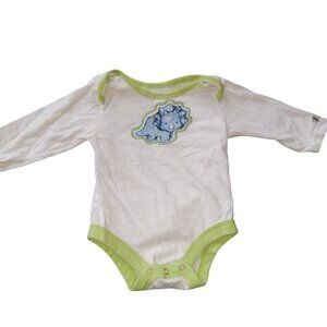 🎯 10 for $10 / Baby Boy 3 Month Onesie, Dinosaur Long Sleeve, Heidi Klum